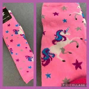 Unicorn Knee High Socks Pink Purple Blue White Gre